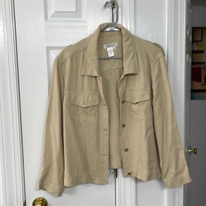 ColdWater Creek khaki jean jacket